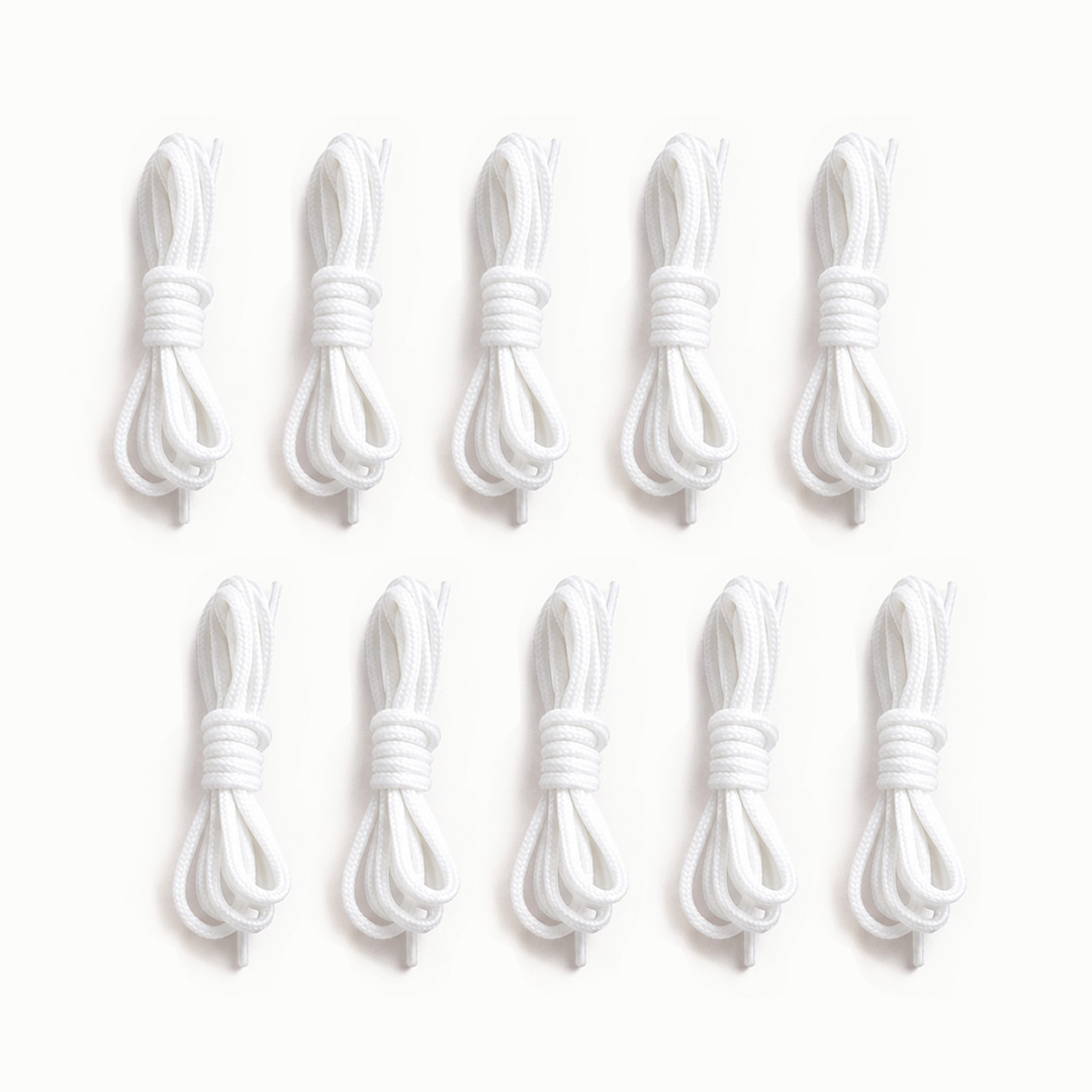 Fädelschnur 90 cm, 10er Pack, gelb Weiss