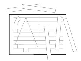 Tannenbäume aus Papier flechten