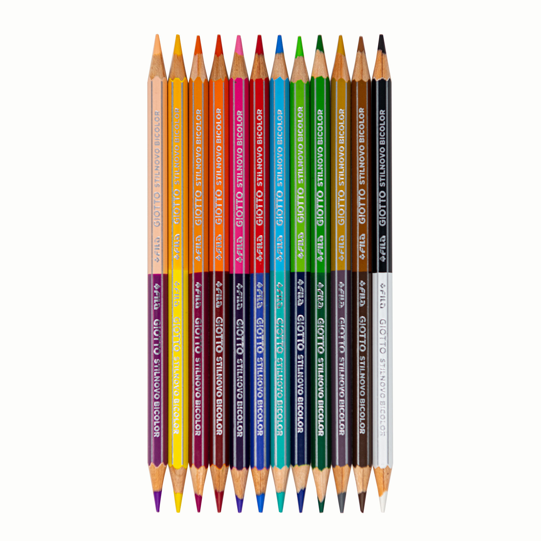 Giotto Stilnovo Bicolor, 12er Set, 24 Farben