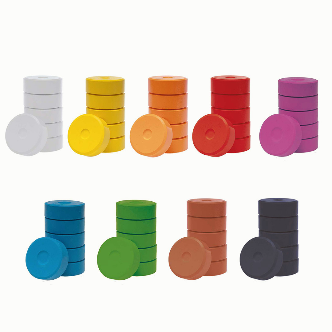 Tempera-Pucks 44 mm, 6er Pack