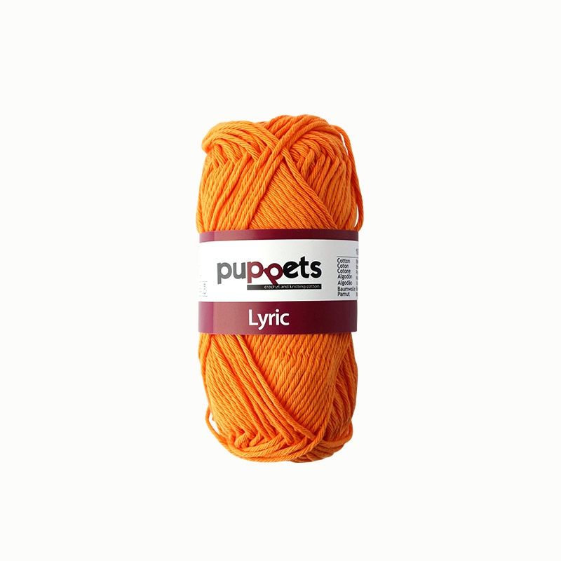 Topflappengarn, weiß Orange