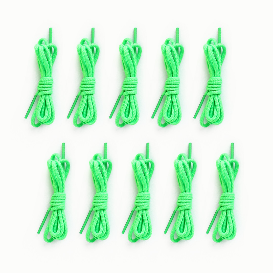 Fädelschnur 90 cm, 10er Pack, gelb Neongrün