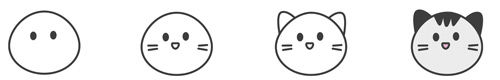 Süße Kawaii-Katze zeichnen - Schritt für Schritt