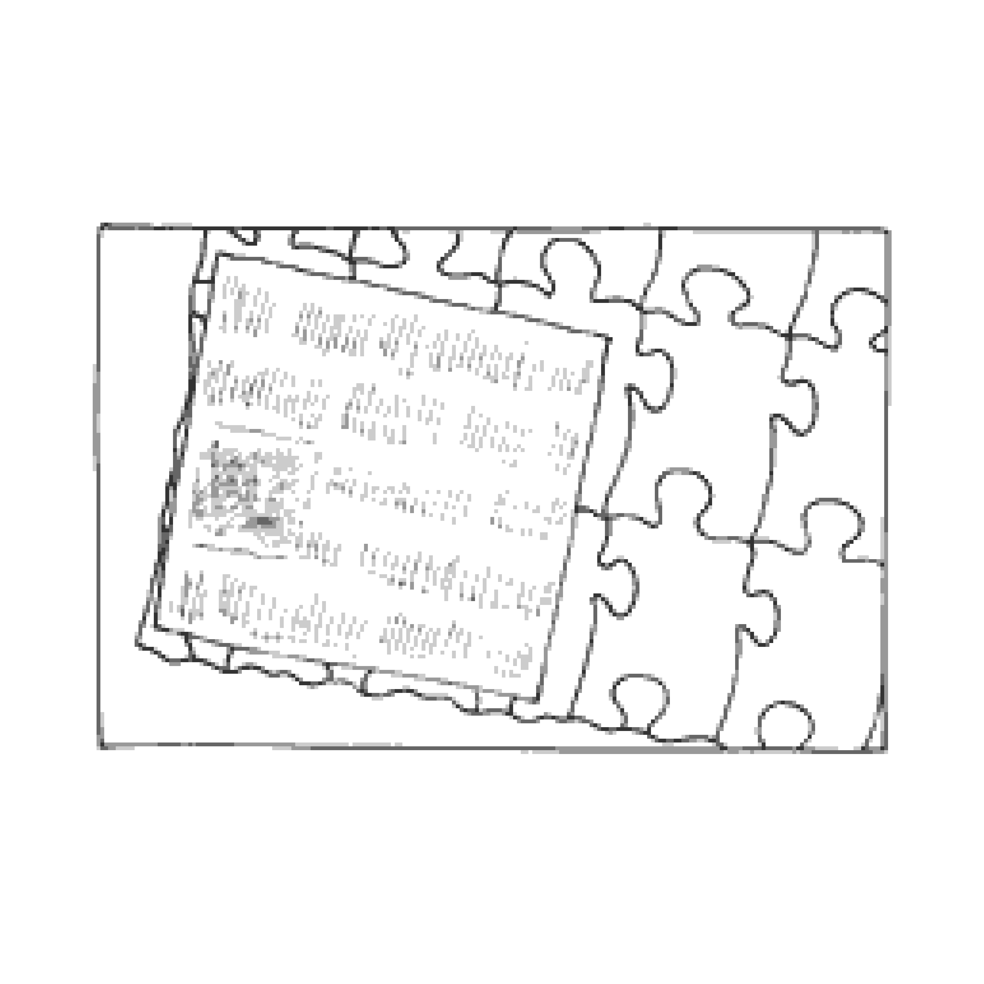 Das Puzzle fixieren