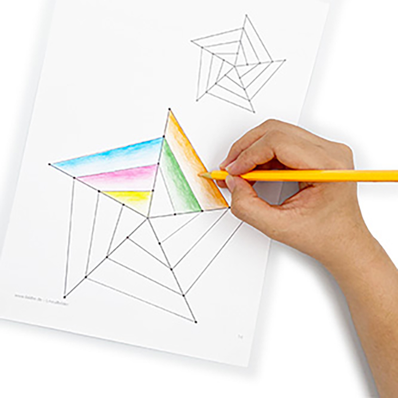 Linealbilder konstruieren & kolorieren