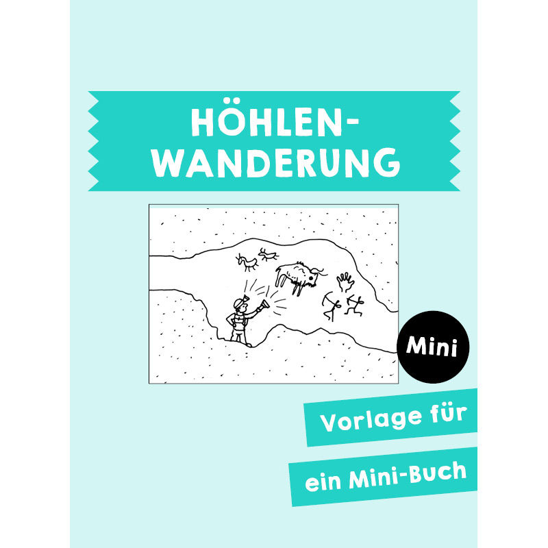 Homeschooling - Minibuch Liniengeschichten - Höhlenwanderung PDF