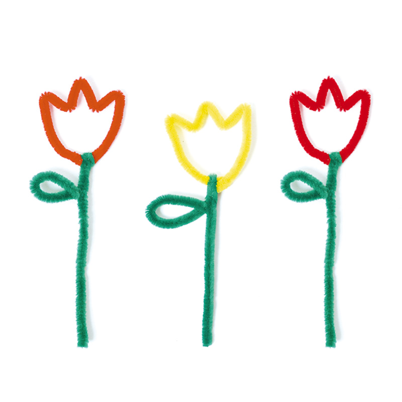 Tulpe aus Pfeifenputzern