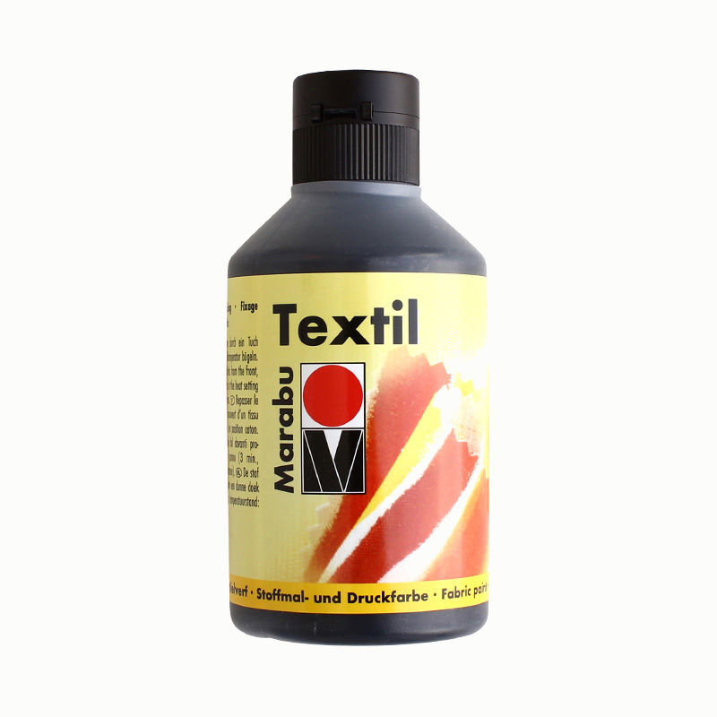 Stoffmalfarbe 250 ml, hellgrün Schwarz