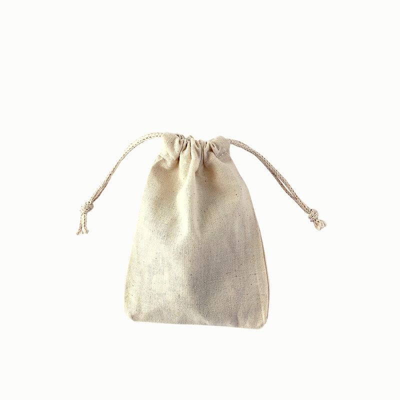 Baumwollsäckchen, 10 x 14 cm, naturfarben