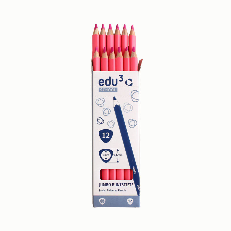 Jumbo Tri, 12 Stifte, blassrosa Rosa