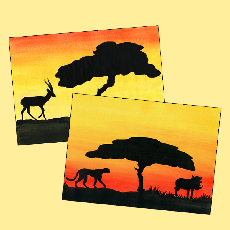 Safari - Arbeiten mit warmen Farben