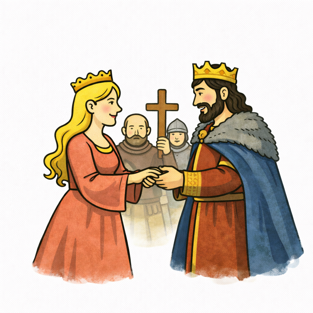 Sigfried und Kriemhild - Kriemhilds Hochzeit