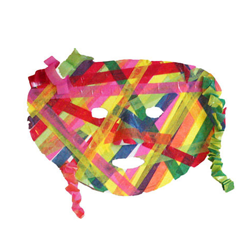 Bunte Streifenmaske