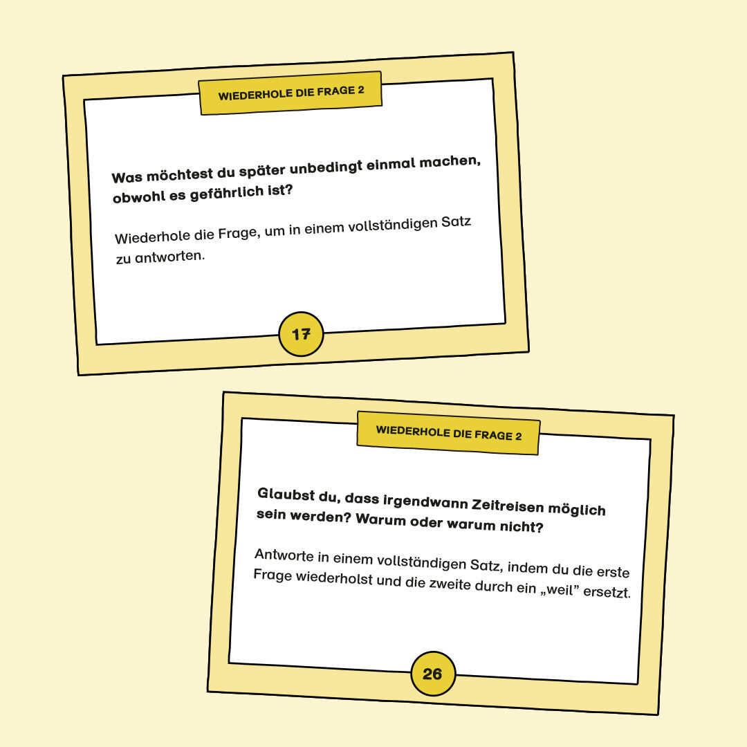 Formulier mal! Wiederhole die Frage 2 PDF