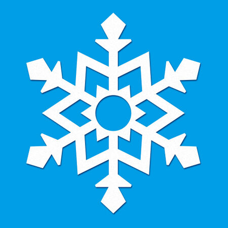 Schneeflocken aus Papier falten und schneiden