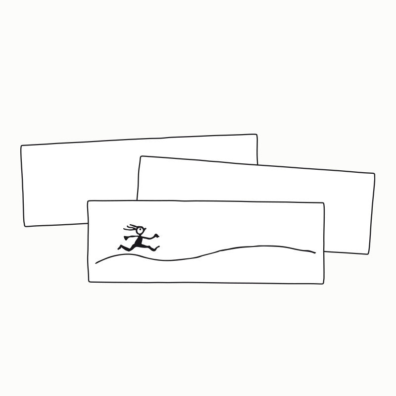 Modern-Art-Format, 250 Blatt Zeichenpapier, 15 x 42 cm