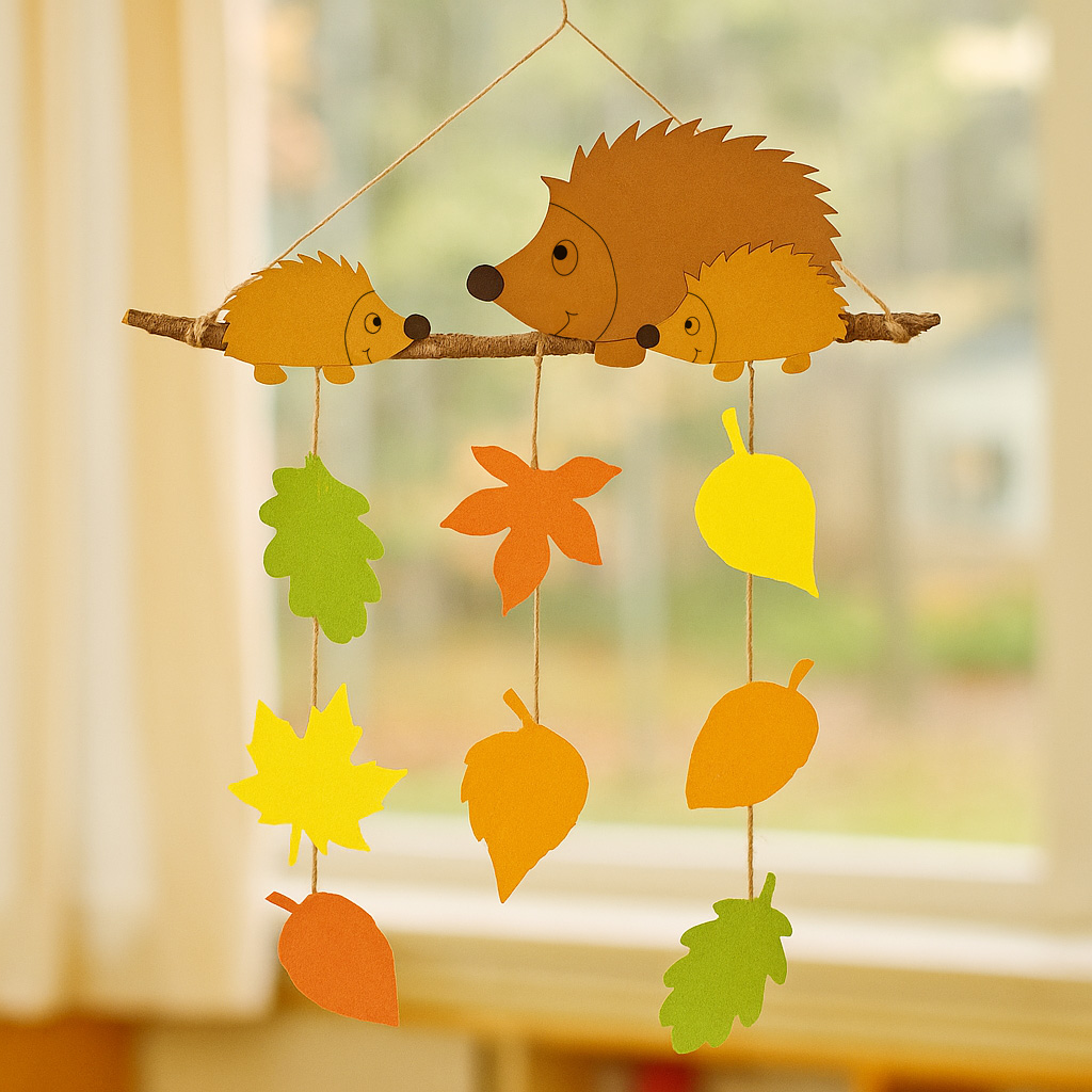 Herbst-Mobile - Igel PDF