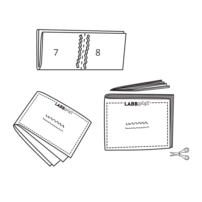Mini-Bücher - Zusammenbau mit Klebstoff