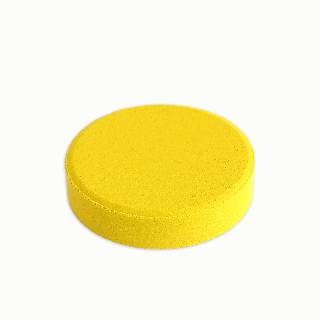 Tempera-Puck 55 mm, weiß Gelb