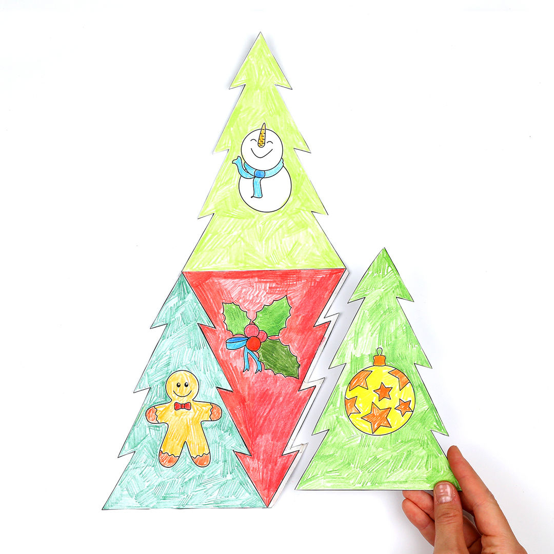 Weihnachtsbaum - Riesenpuzzle PDF