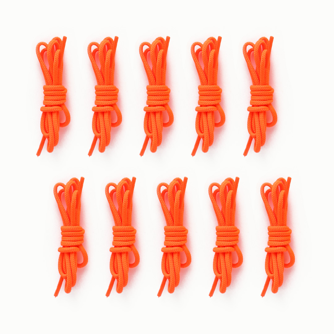 Fädelschnur 90 cm, 10er Pack, gelb Neonorange