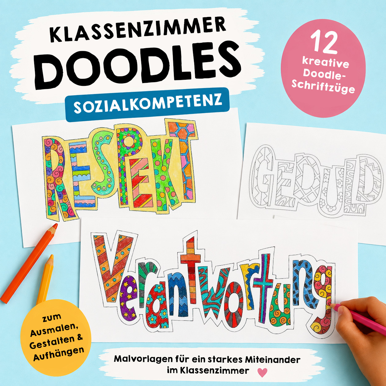 Klassenzimmer-Doodles - Sozialkompetenz PDF