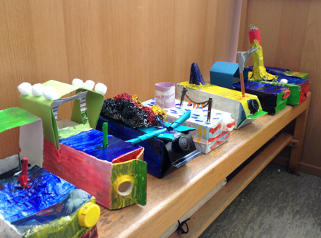 Basteln mit Milchkartons