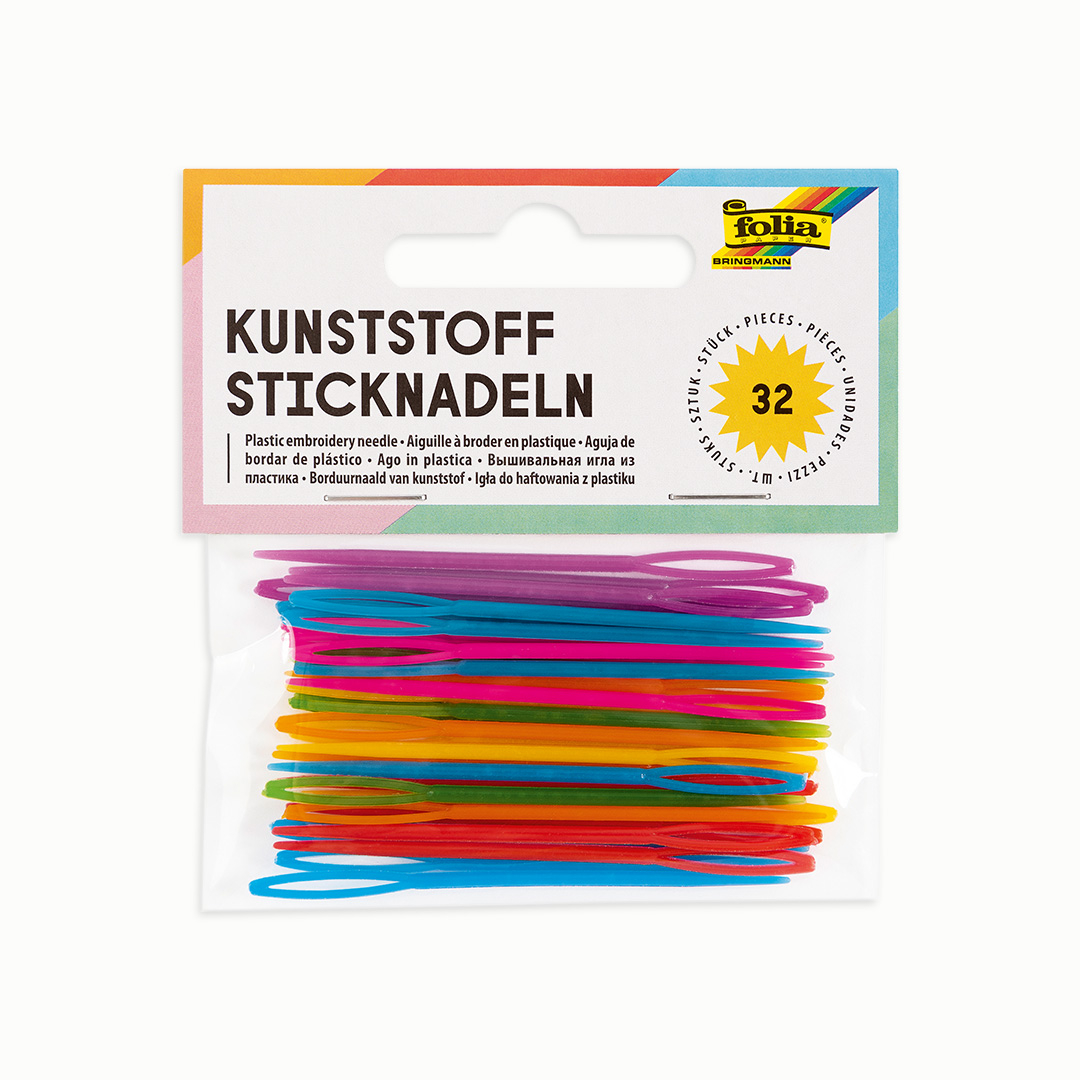 Sticknadeln aus Kunststoff, 32 Stück