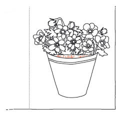 Anleitung - Blumentöpfe mit Blumen zum Ausmalen