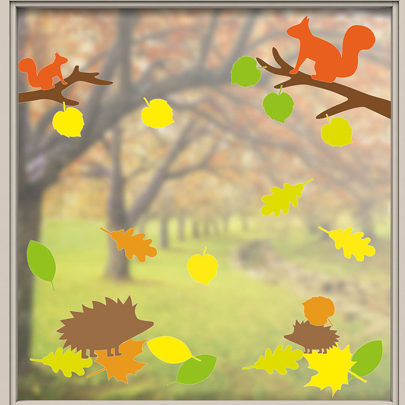 Herbst-Fensterbild Herbst-Fensterbild
