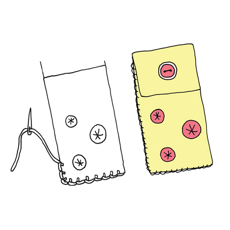 Nähen mit Filz - Brillen-Etui