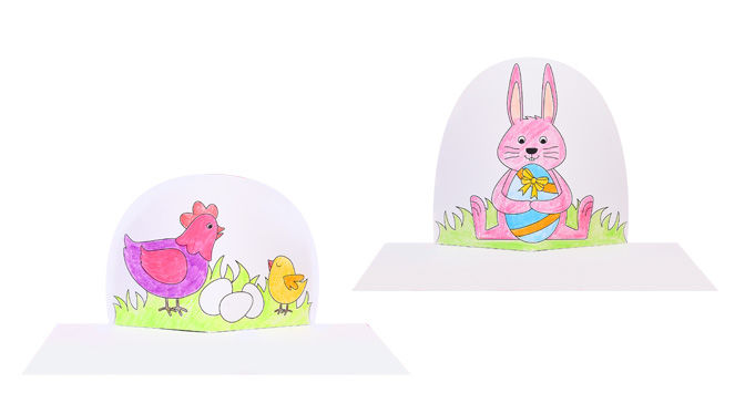 Pop-Up-Karten für Ostern basteln