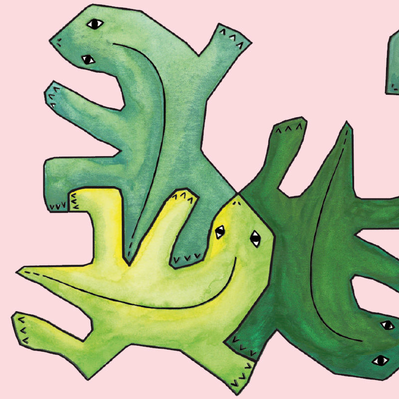 Echsen-Puzzle PDF