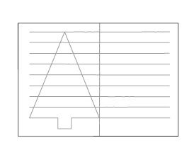 Tannenbäume aus Papier flechten