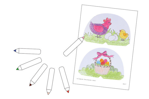 Pop-Up-Karten für Ostern basteln
