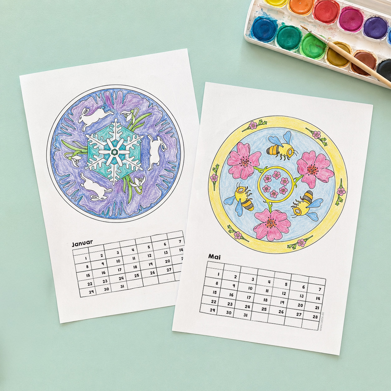 Mandala-Kalender PDF