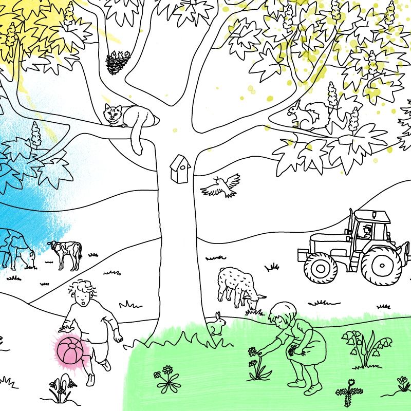 Wimmelbild - Frühling PDF