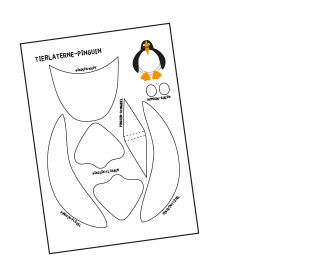 Pinguin-Laterne basteln