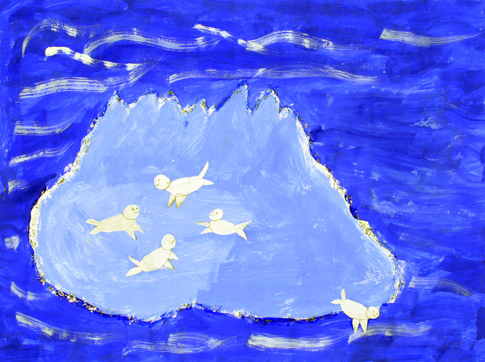 Seehunde auf dem Eisberg von Marisol (8)