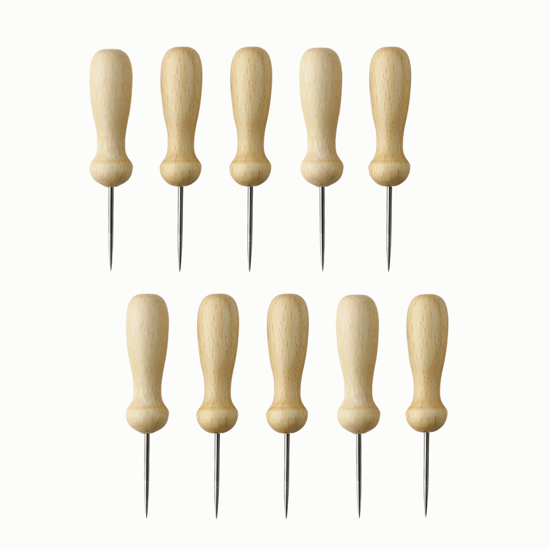 Prickelnadeln aus Holz, 10er Pack