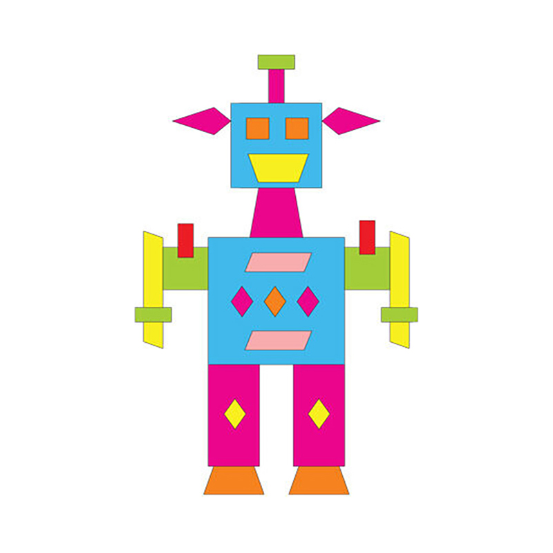 Coole Roboter aus Vierecken