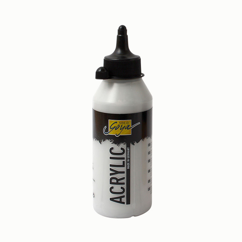 Acrylfarbe, 250 ml Flasche, gold Silber