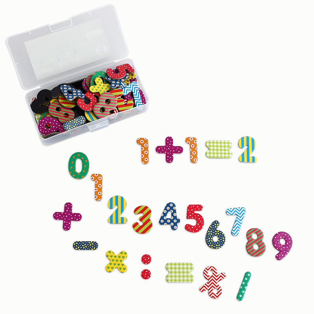 Magnet Zahlen & Symbole, 90 Stück