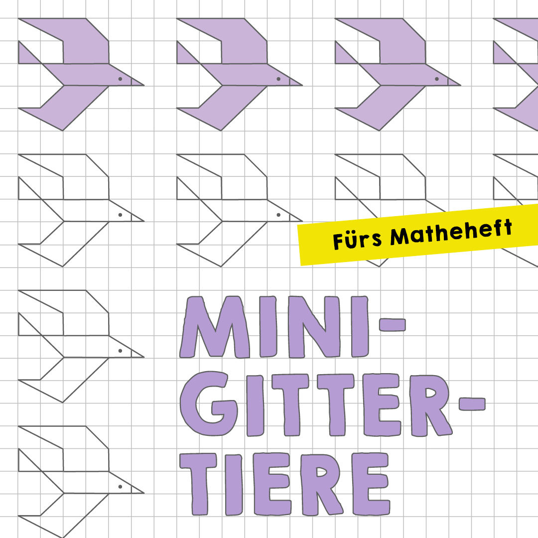 Homeschooling: Mini-Gittertiere für das Matheheft PDF
