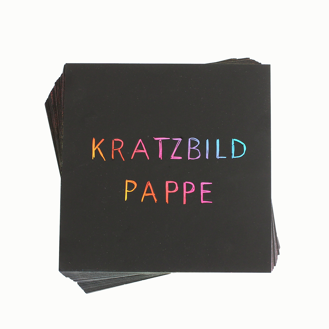 Kratzbildpappe 15 x 15 cm, 100 Bogen