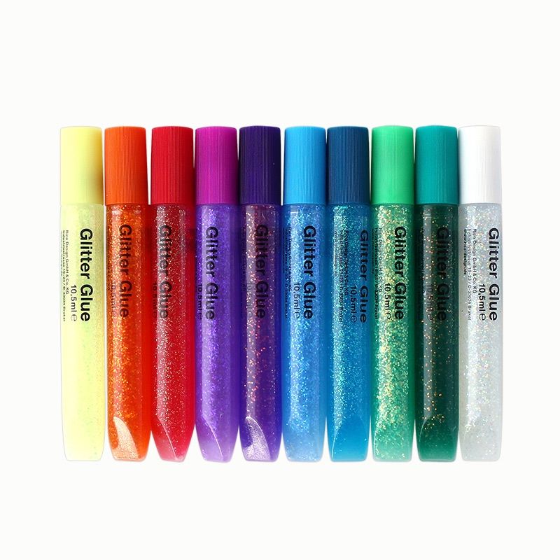 Glitter Glue-Set, 10 Tuben