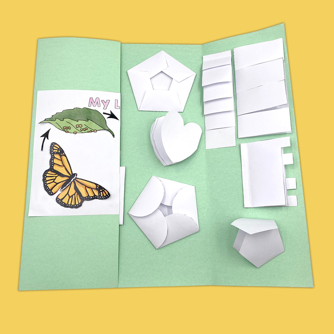 Lapbook basteln mit Blanko-Vorlagen