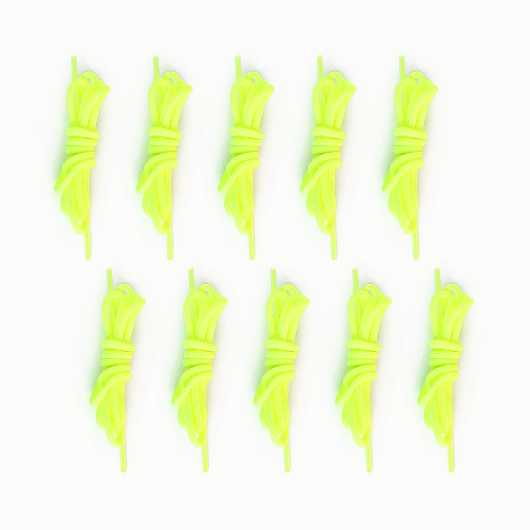 Fädelschnur 90 cm, 10er Pack, gelb Neongelb