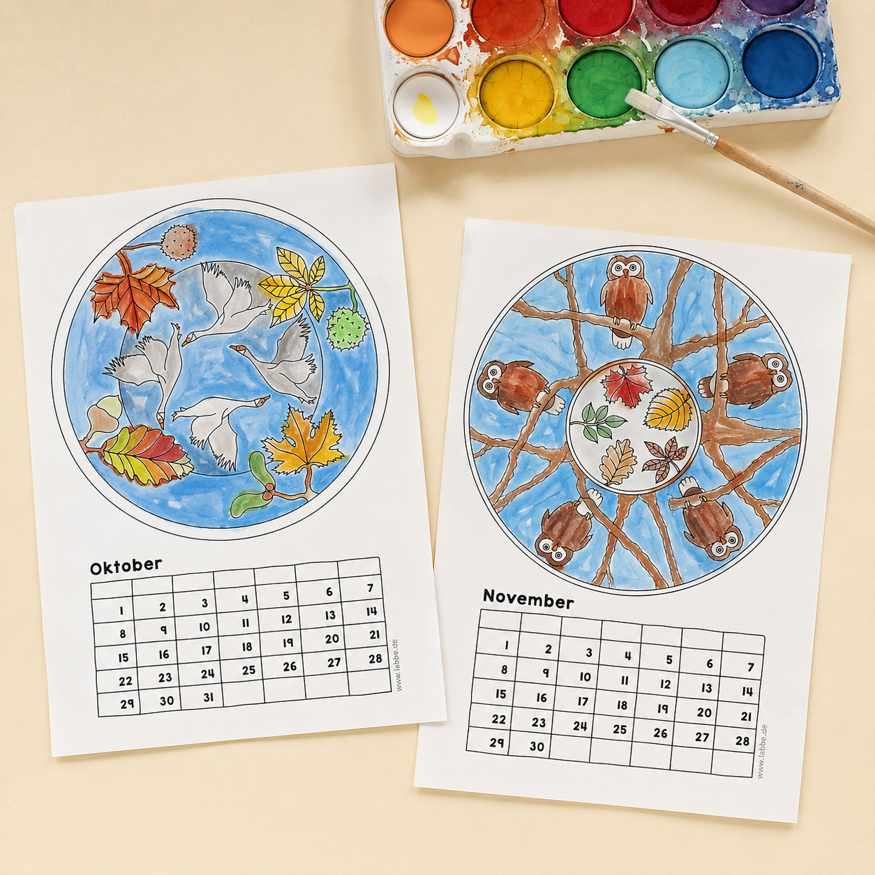 Mandala-Kalender PDF