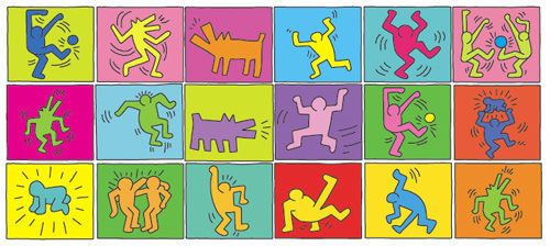 Keith Haring - Gruppenbild